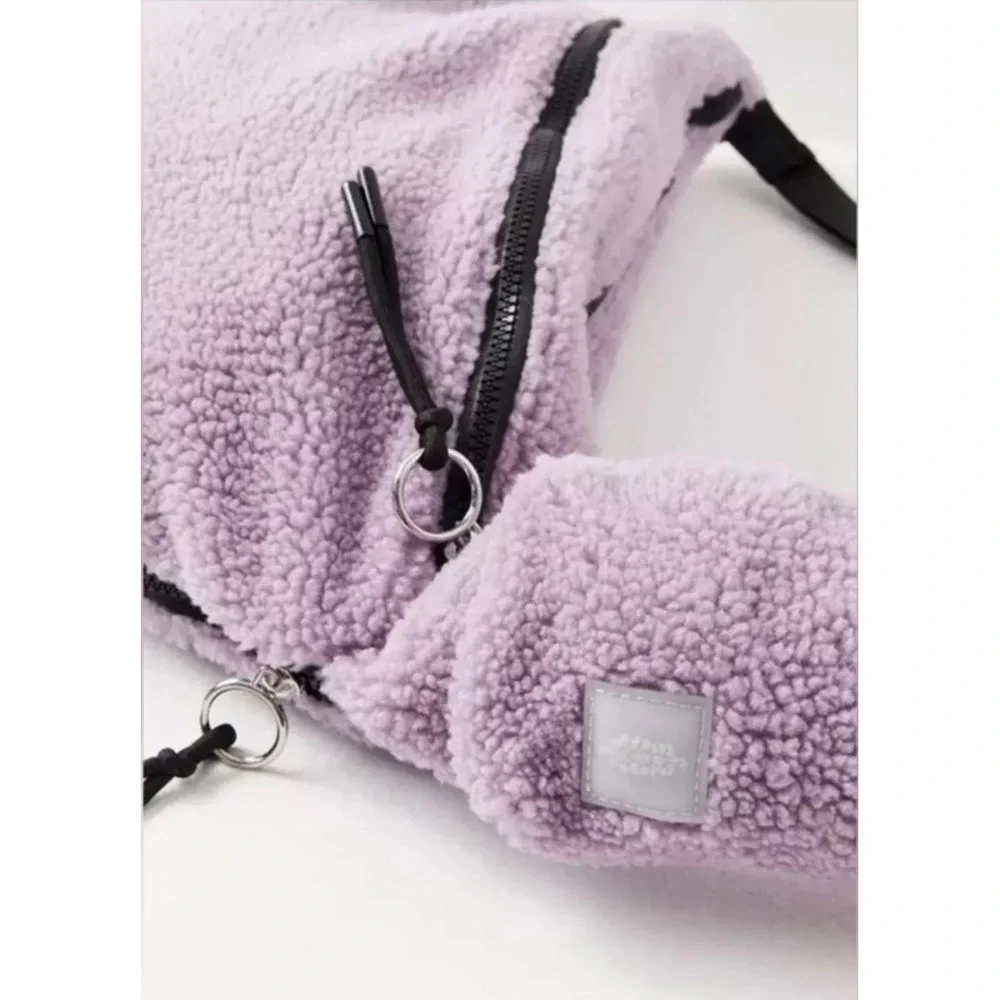 Free People Movement Overachiever Sherpa Sling Crossbody Bag in Steel Lavender - Picture 1 of 7